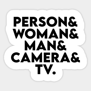 person woman man camera tv Sticker